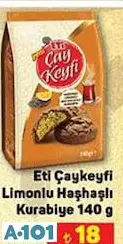 ETİ ÇAYKEYFİ LİMONLU HAŞHAŞLI KURABİYE 140 G